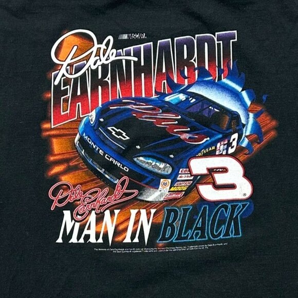 Vintage Dale Earnhardt Graphic Tee Mens 2XL XXL Short Sleeve Nascar Racing Shirt - Picture 3 of 8